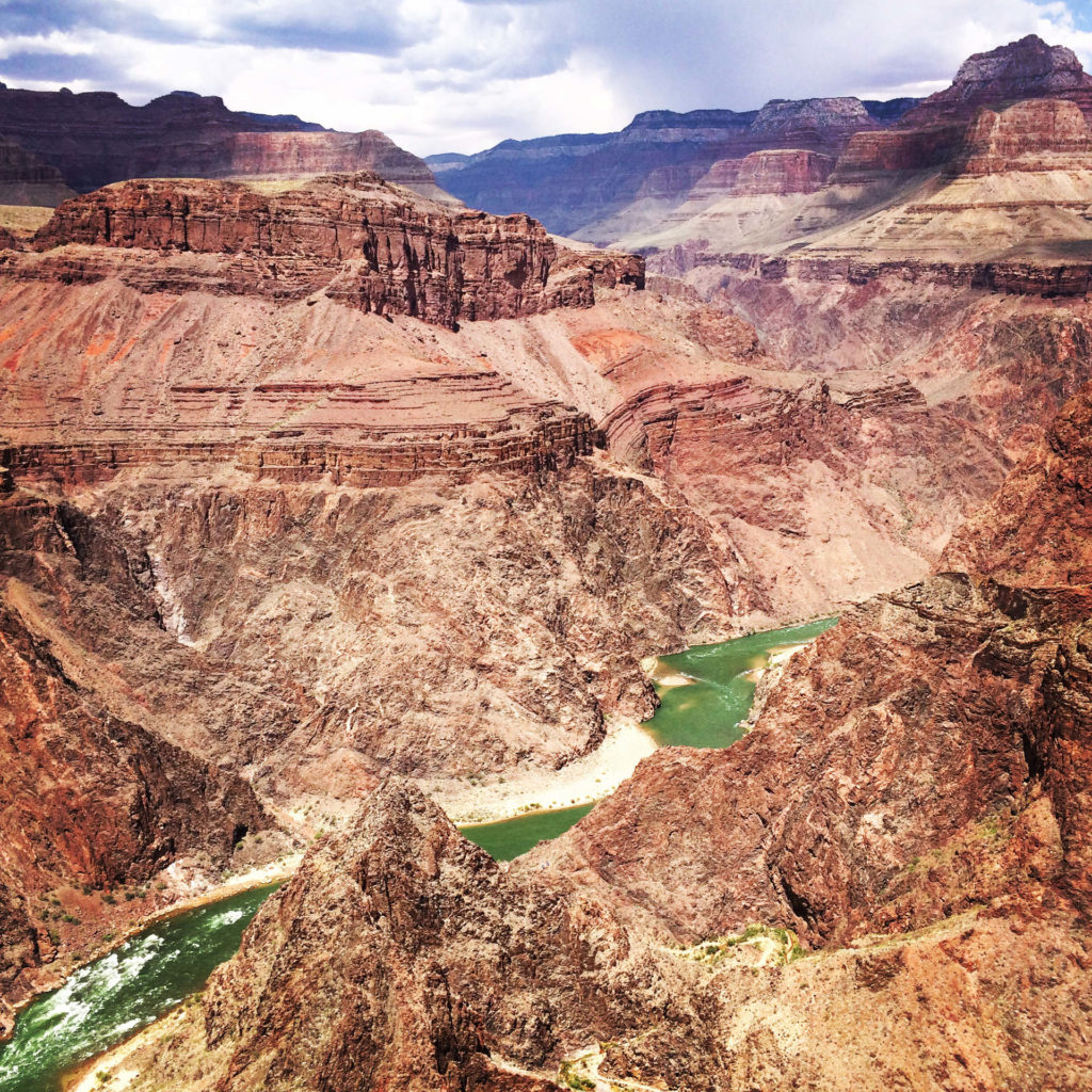 The emerald waters of the Colorado River in the Grand Canyon (ph. L Kaye)