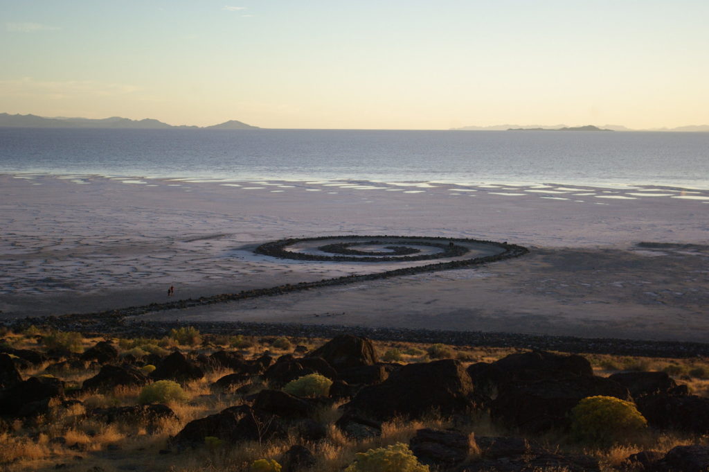 Robert Smithson's Spiral Jetty in Utah's Great Salt Lake (Credit: Kevin Gaughan)