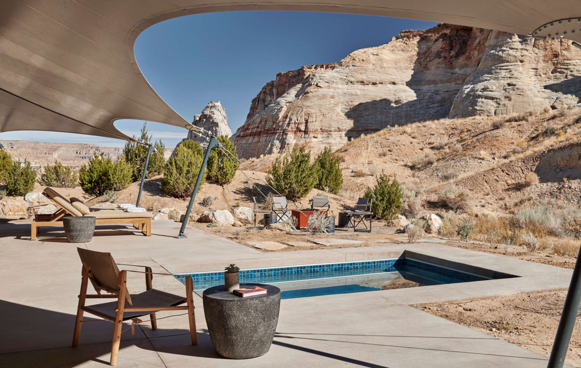 Private pool at Camp Sarika