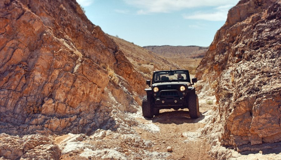 Jeeping off road