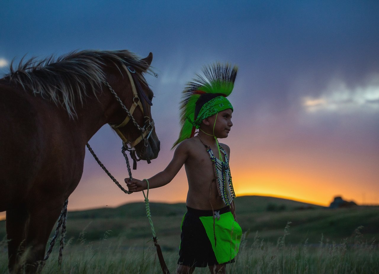 Sage to Saddle Native American child