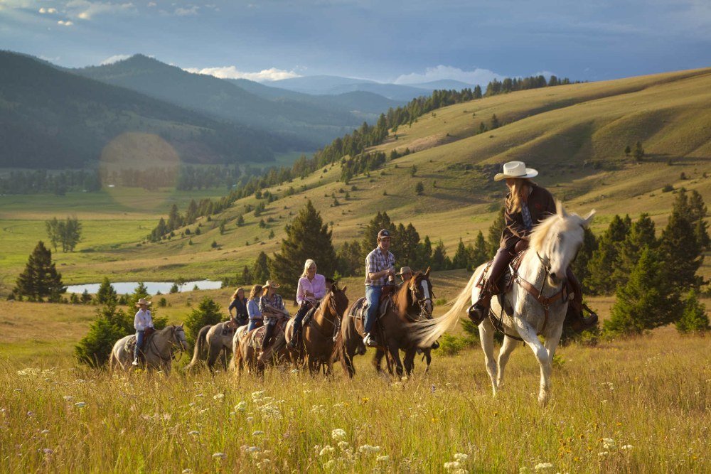 Trail ride at the Ranch at Rock Creek