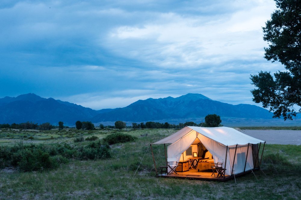 Wilderness camp at Zapata