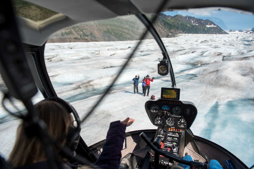 Heli pick up Within the Wild