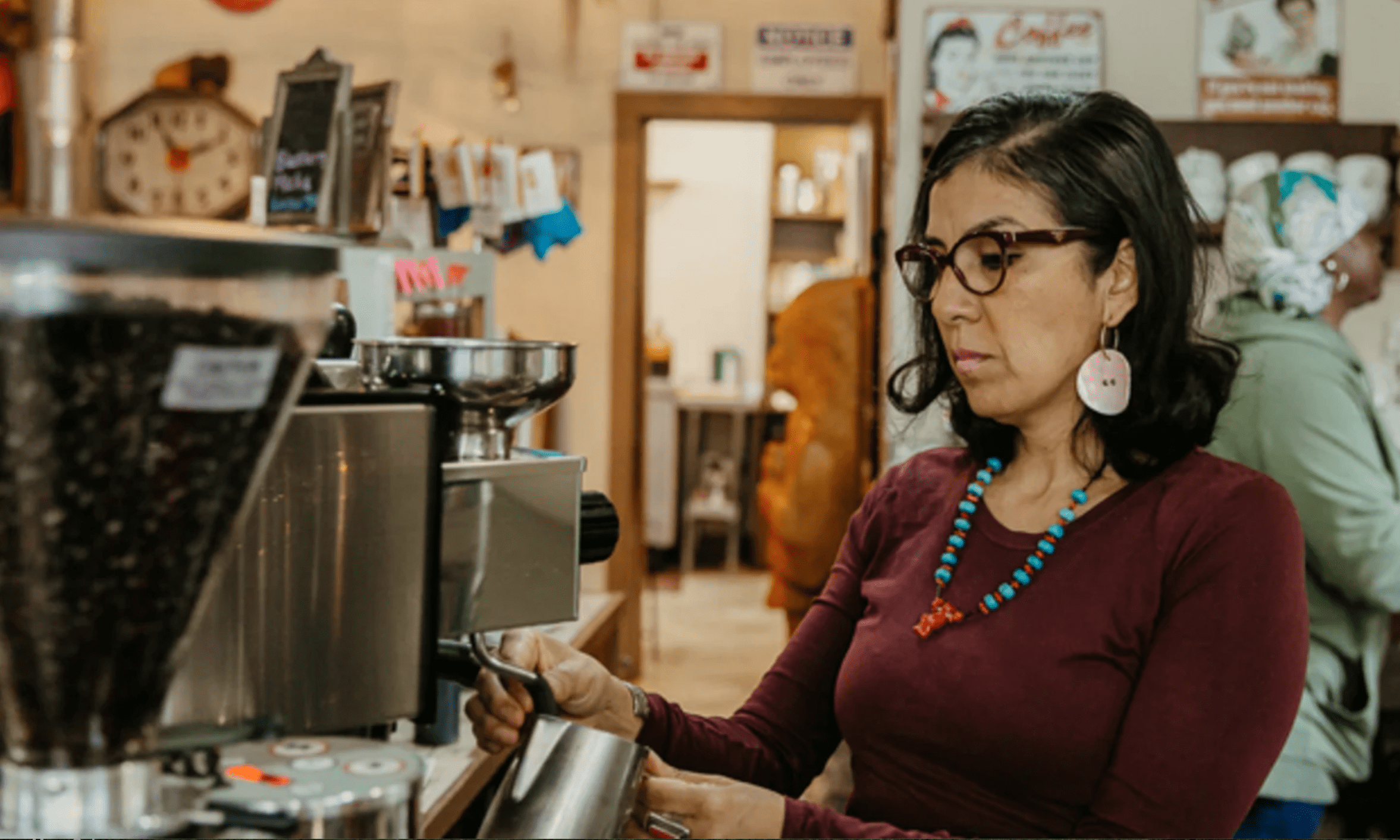 Loretta Guzman at Bison Coffeehouse