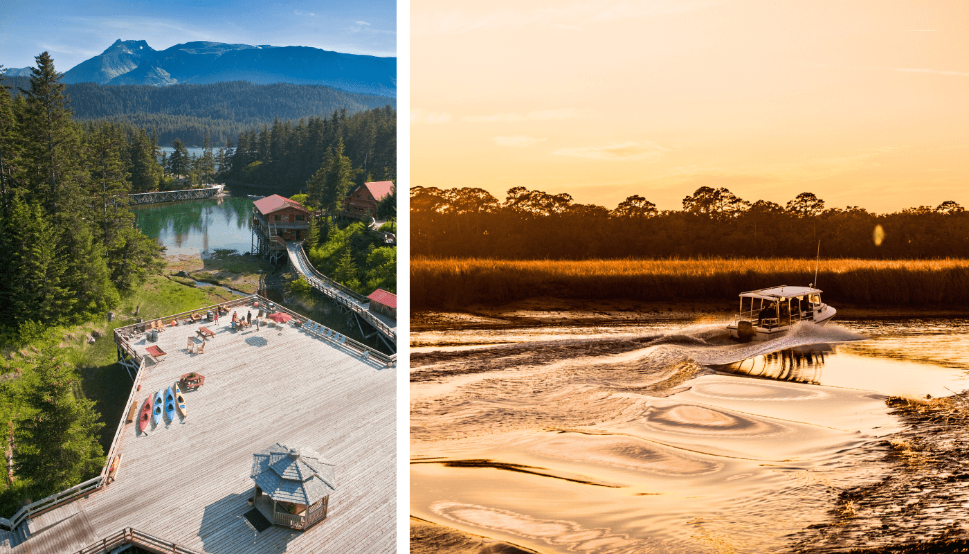 Quiet luxury journeys in Tutka Bay Lodge and Little St. Simons Island